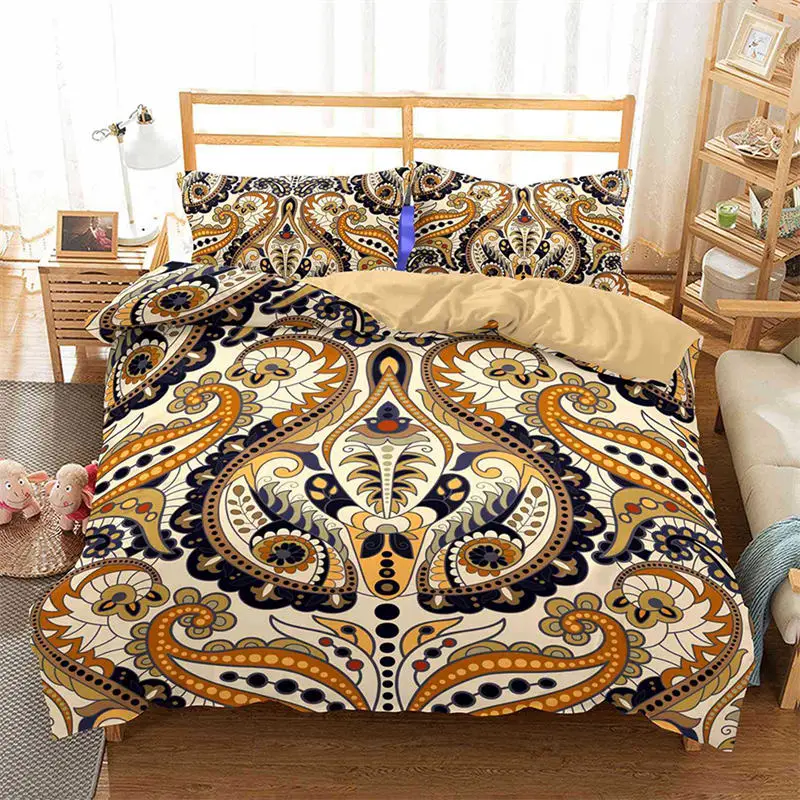 

Bohemian Mandala Duvet Cover For Kids Adults Queen Size Floral Geometric Pattern 3D Print Bedding Set Pillowcases Bedroom Decor