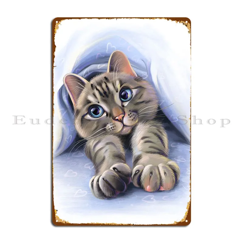 

Металлический плакат с кошкой Tabby, винтажное украшение, тарелки для паба, дизайнерский Настенный декор, оловянный плакат с знаком