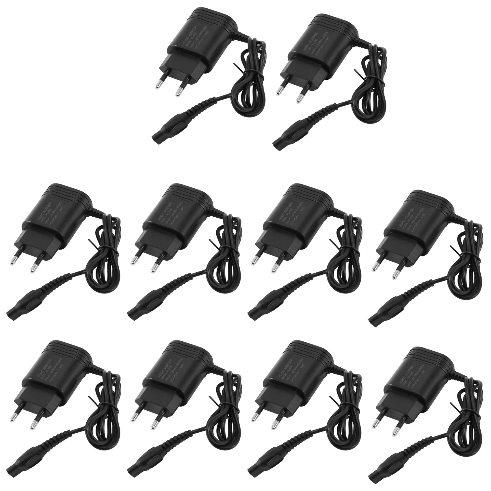 

10X Shaver for EU Wall Plug Ac Power Adapter Charger for Philips Electric Shaver Adapter for Hq8505/6070/6075 (EU Plug)