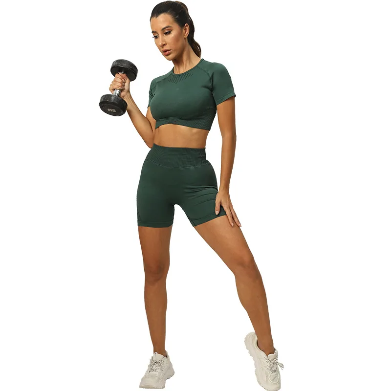 Sports Suit Seamless Yoga Suit Sports Skinny Running Workout Clothes Yoga Set  Gym Set Women  Workout Clothes For Women