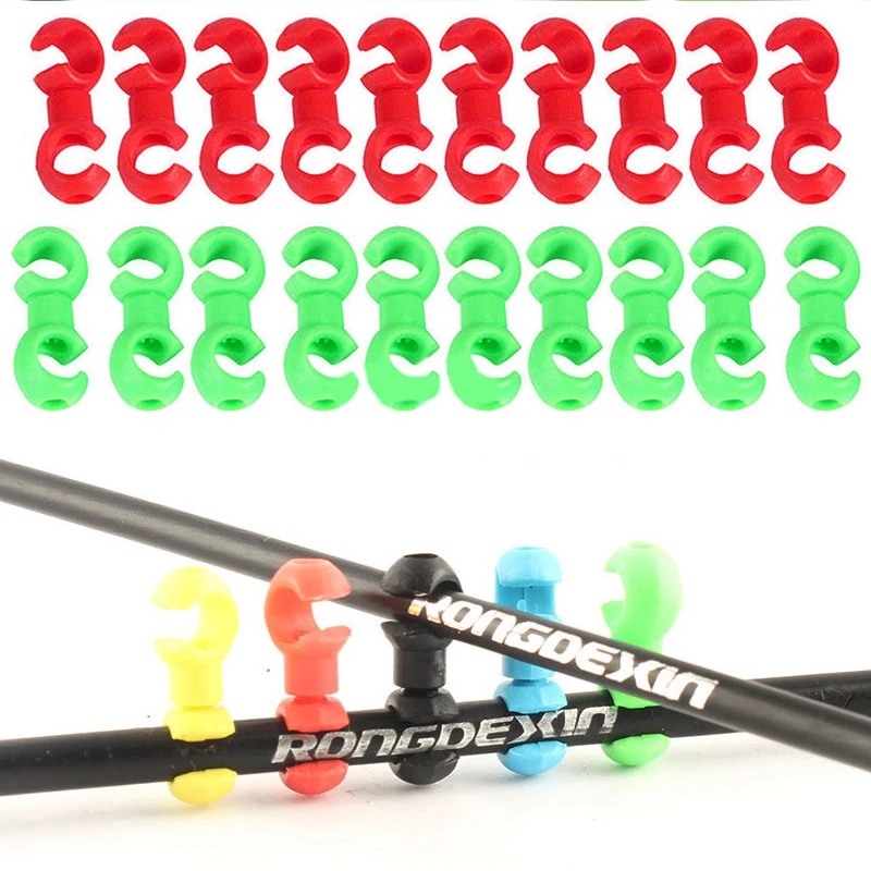 

10pcs Bicycle MTB Brake Cable Clips S Shaped Bicycle Brake Lines Hose Hook Clips Holder Guide Hose Buckle Clip Bike Accessories