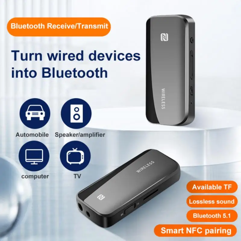 

Bluetooth 5.0 Transmitter Receiver 2 in1 Jack Wireless Adapter 3.5mm Audio AUX Adapter For Car Audio Music Aux Handsfree Headset