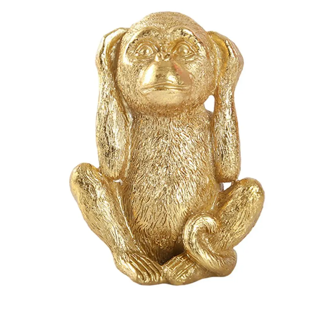

No Evil Monkeys Figurines for Home Decor Sculptures Statues See No Evil