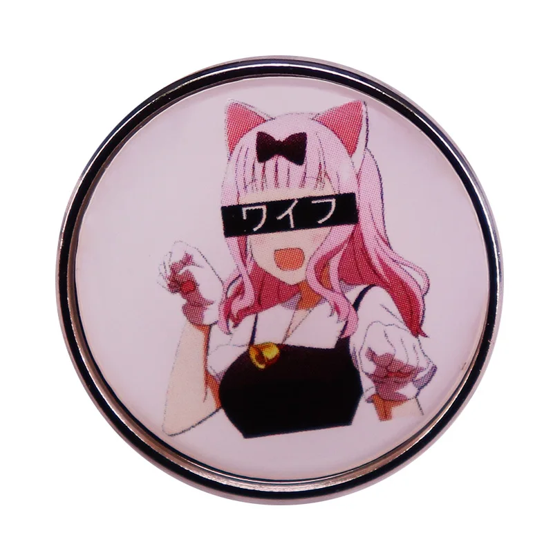 

Cute Anime Girl Enamel Pin Wrap Clothes Lapel Brooch Fine Badge Fashion Jewelry Friend Gift