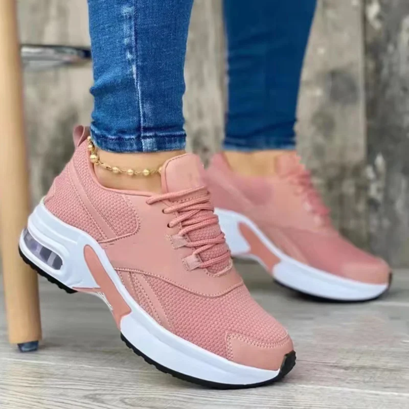 2022 New Trend Women Sneakers Platform Running Shoes Ladies Outdoor Fashion Air Cushion Casual Walking Shoes Zapatillas Mujer