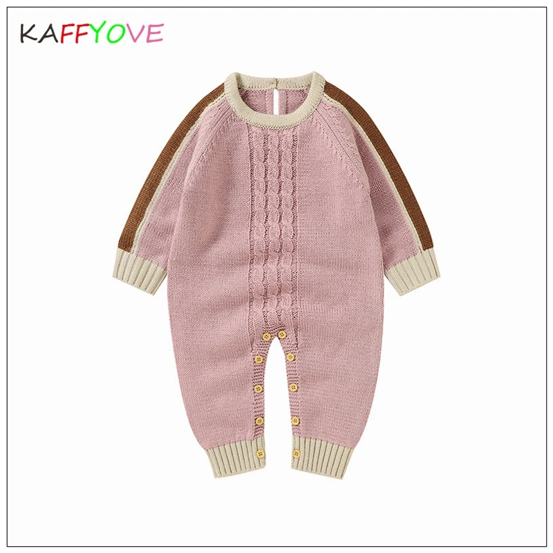 

Kids Knit Sweater Full Sleeve Baby Boys Romper Soild Warm Winte Autumn Clothing Boys Girls Pullovers Thick Jumpsuit Outfits Kids