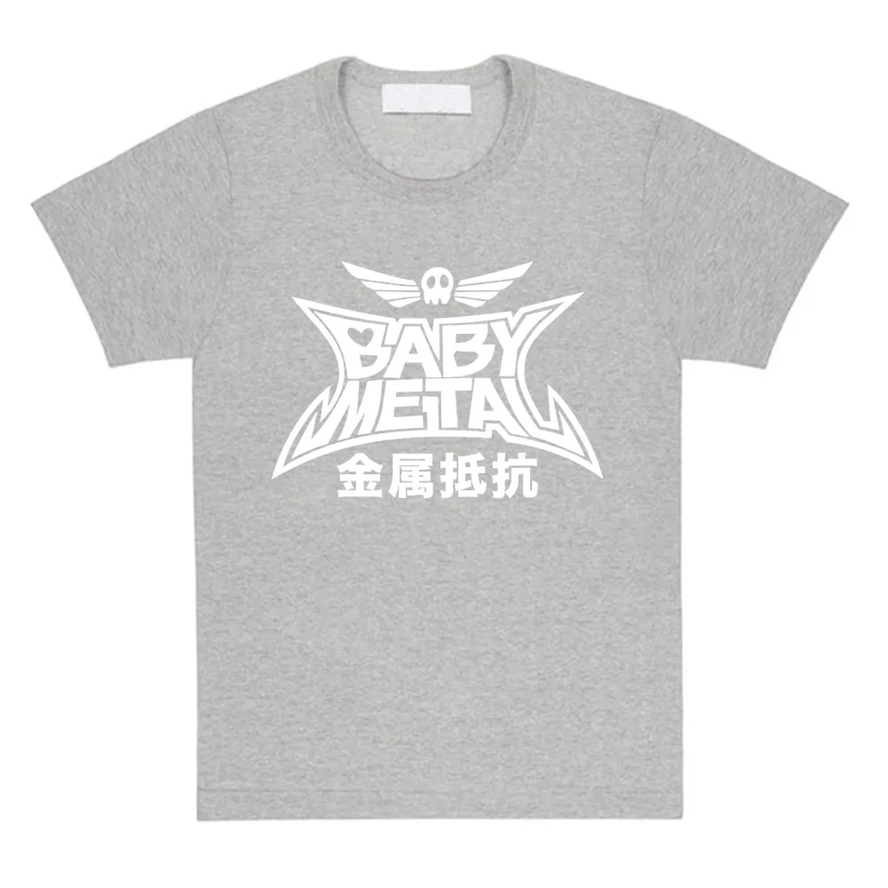 Фото Футболка Heavy Mental Girls Band BABYMETAL, женская и мужская одежда, летняя уличная одежда унисекс с круглым вырезом, футболки с графическим рисунком, женский топ №1