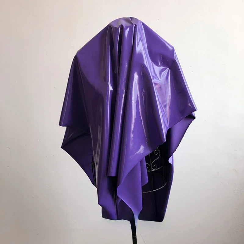 Фиолетовая блестящая Светоотражающая кожа трикотажная высокоэластичная