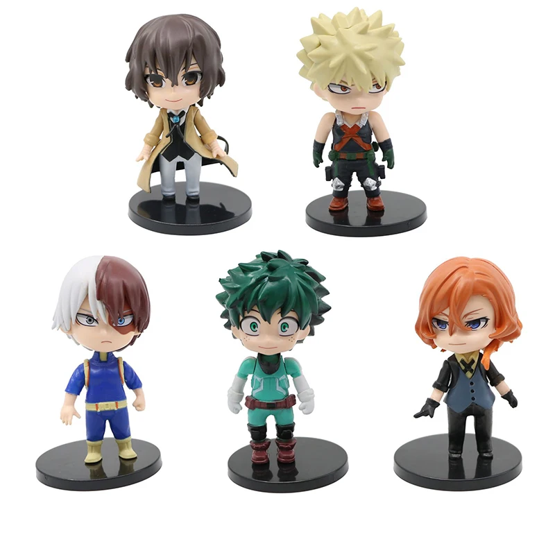 

My Hero Academia Bungo Stray Dogs Figure Osamu Bakugou Boku Dazai Katsuki Midoriya Izuku Shoto Todoroki Action Figure Random