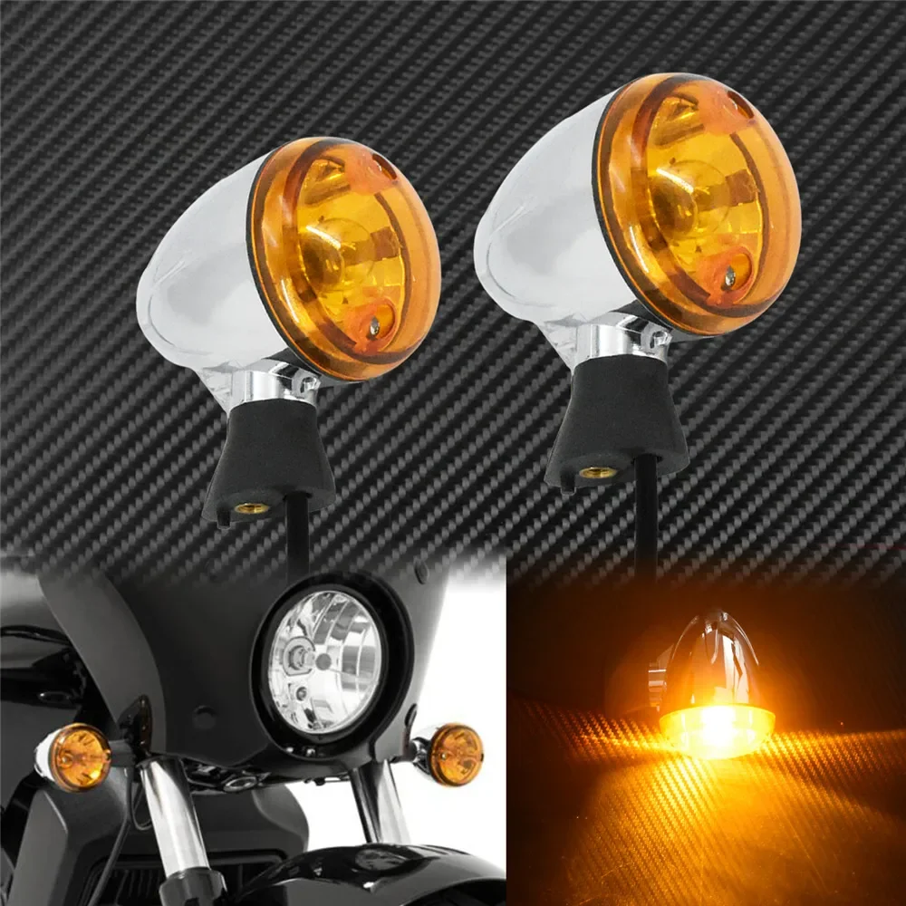 

Мотоциклетный передний и задний указатель поворота, чехол, индикаторная лампа, янтарная металлическая лампа для Indian Scout, шестидесят BOBBER 2015-2020 2021 2022