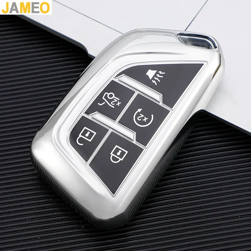 

Чехол из ТПУ для Cadillac CT4 CT5 Автомобильный Брелок дистанционного управления с ключом C8 Corvette 2018 2019 2020 2021, аксессуары для брелоков