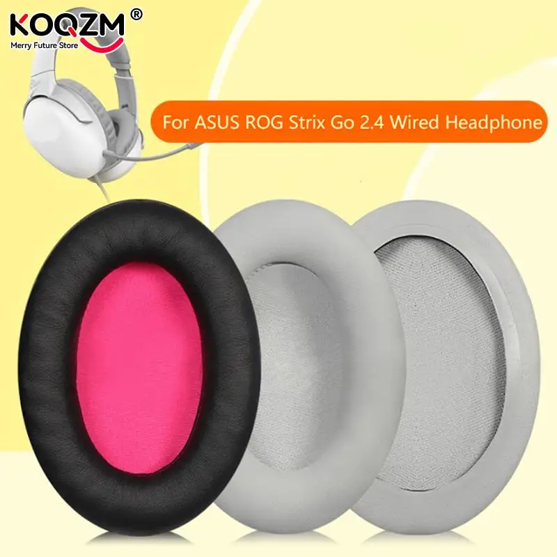 

1pair Soft Ear pads Replacement for Asus ROG Strix Go 2.4 Wired Headphone Sleeves Memory Sponge Earpads Headset Accessories