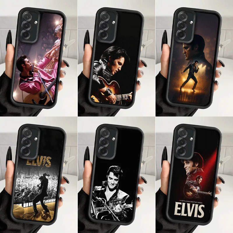 Фото Противоударный чехол для телефона Singer E-Elvis P-Presley для Samsung A13 A14 A15 A16 A17 A33 A34 A35 A36 A37 A53 A54 A55 A56 A57 A23 A24 A №1