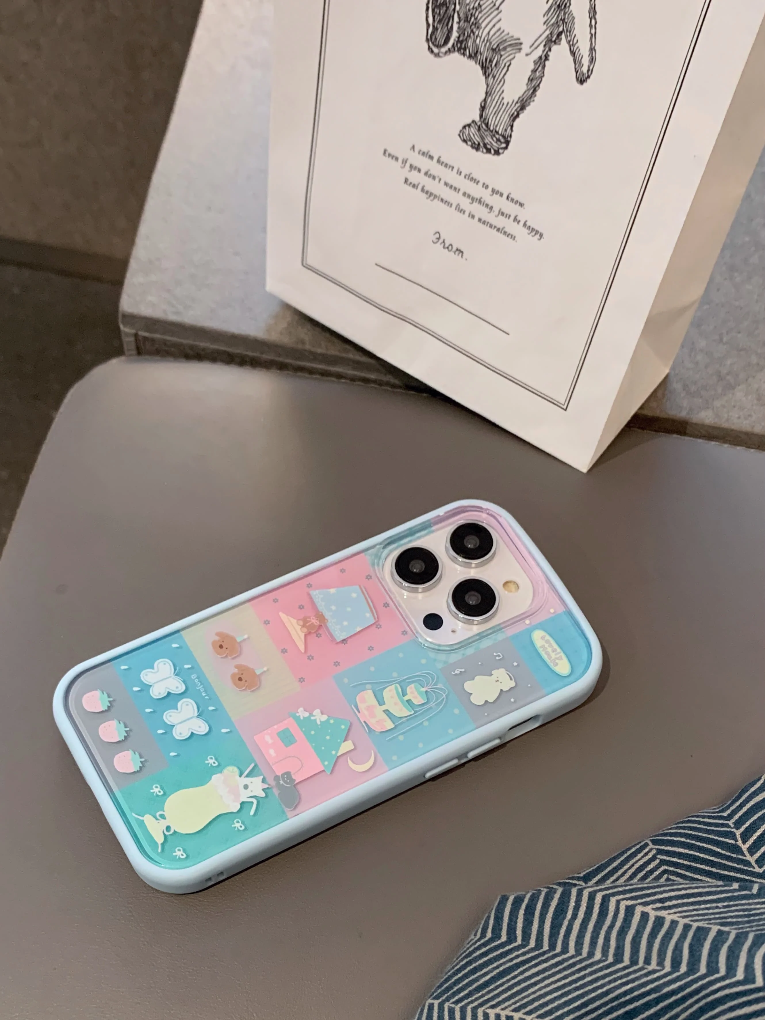 Милые наклейки в Корейском стиле Ins шикарный чехол шашки для iPhone 15 14 13 Pro Max Plus