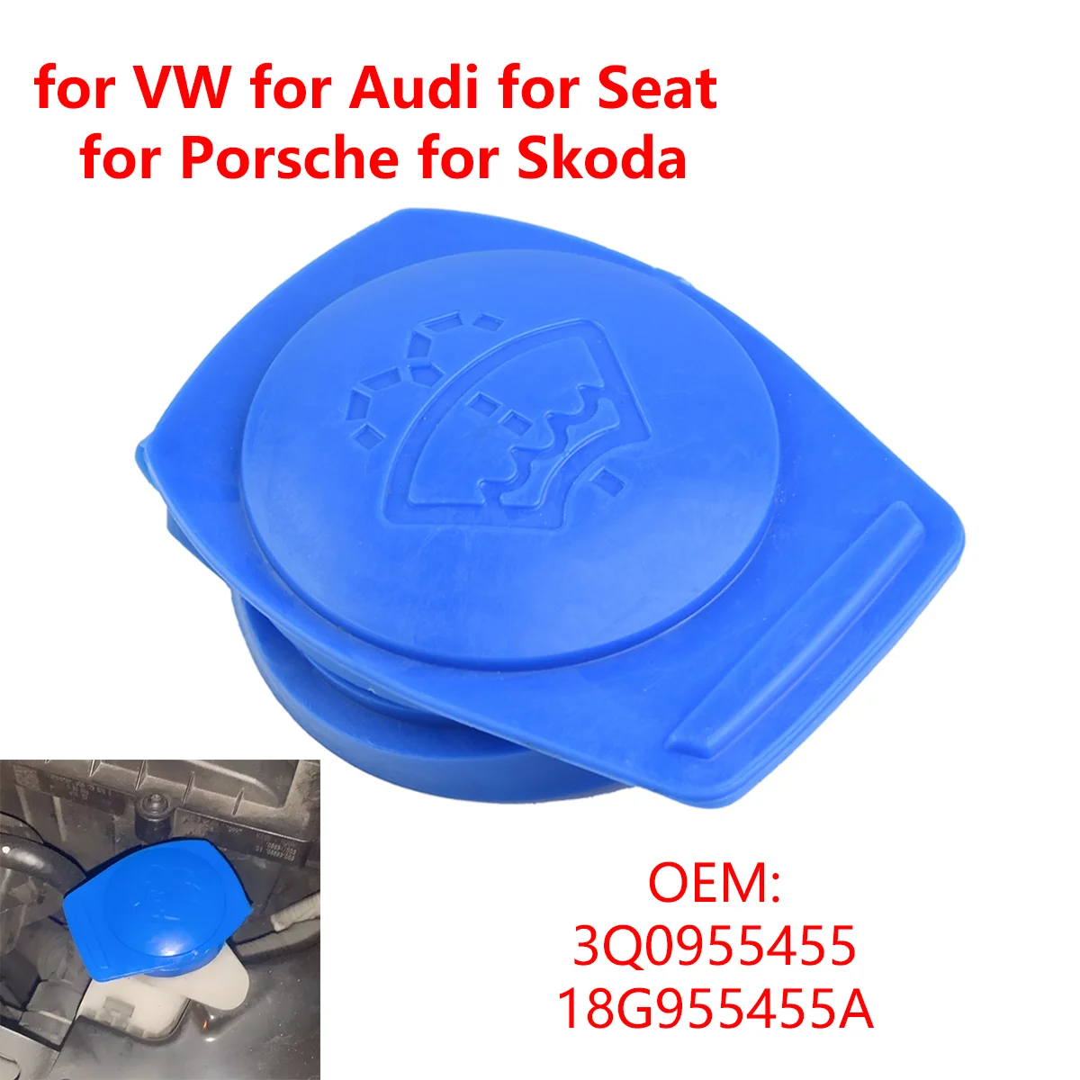 

Крышка бачка для жидкости омывателя лобового стекла автомобиля 3Q0955455 для Porsche Cayenne для VW для Audi для Seat для Skoda Octavia