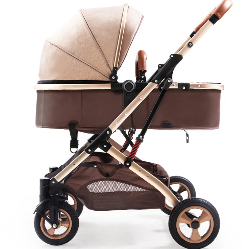 belecoo baby stroller High landscape 2 in 1 baby car two way baby stroller folding portable trolley