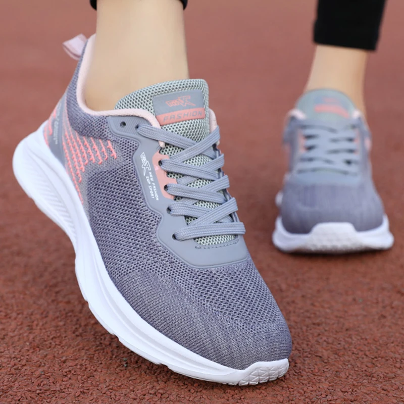 Breathable Women's Vulcanized Shoes Anti-slip Women Casual Shoes Lightweight Female Flat Shoes Summer Outdoor Soft Sneakers 2023