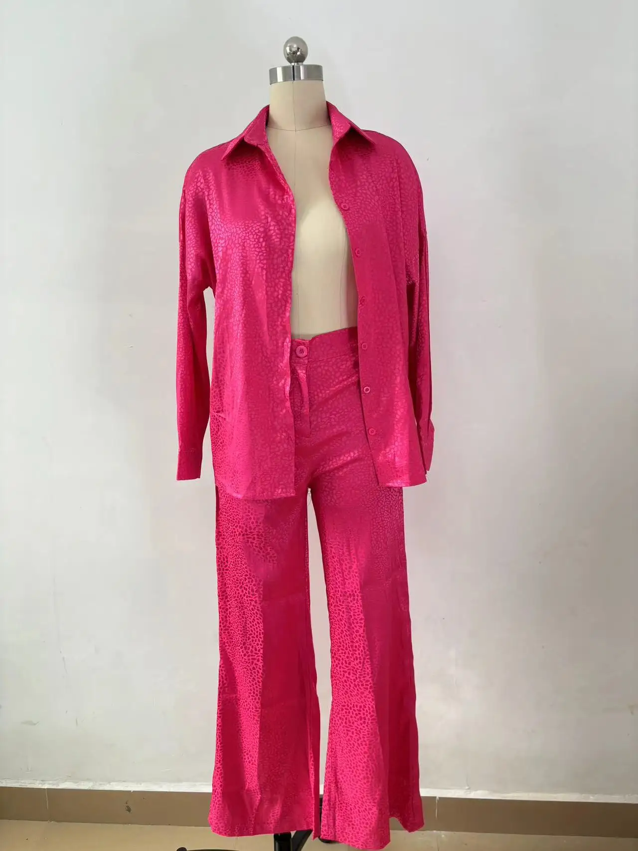 Комплект из двух предметов Женский рубашка с длинными рукавами и принтом