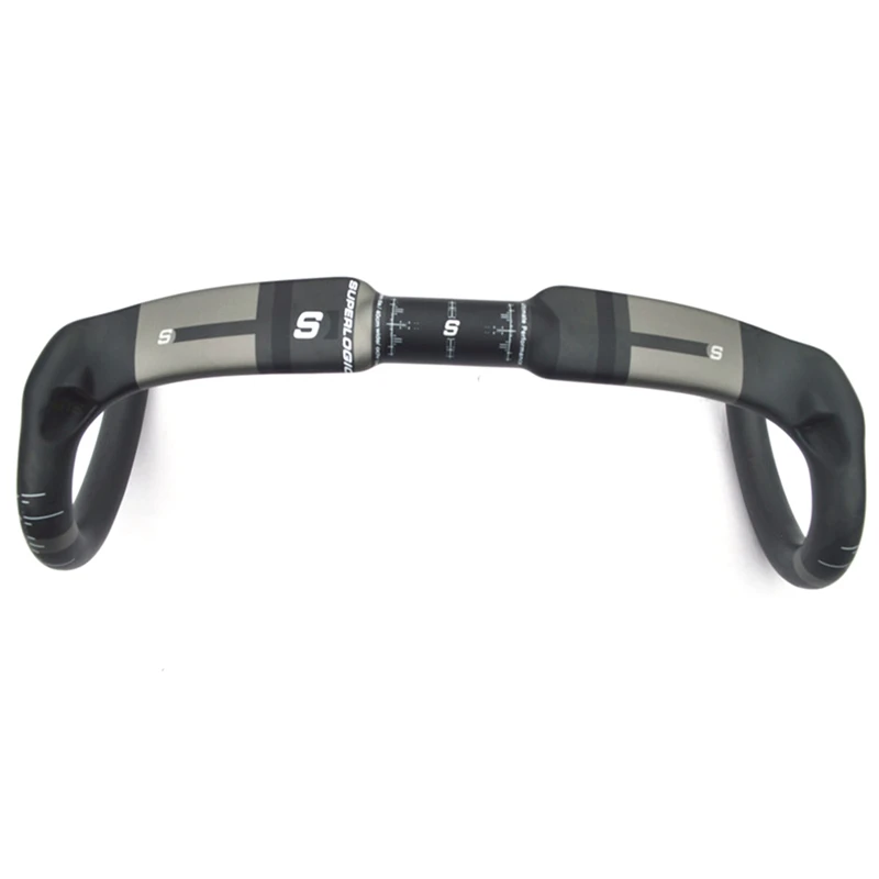 

Superlogic Carbon Fiber Bicycle Handlebar Reduce Resistance Bent Bar Strengthen Bike Parts Ud Matte