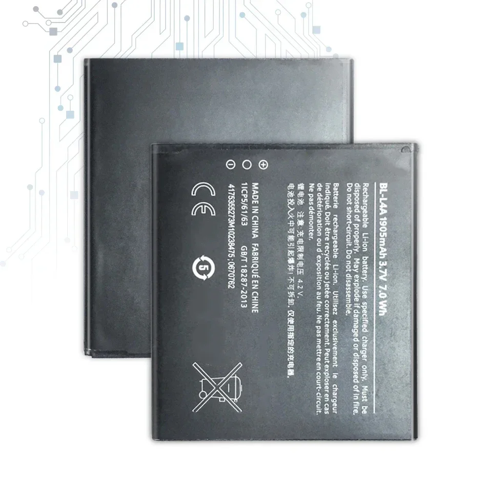 Мобильный аккумулятор BV-L4A 2200 мАч для Nokia Lumia 830 535 RM-984 1090 1089 Lumia830 BV L4A