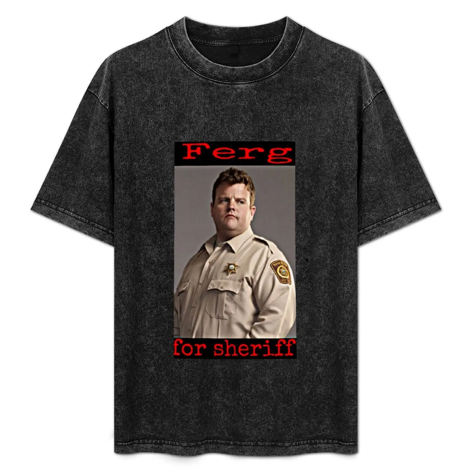 Фото Футболка Ferg for Sheriff с модным художественным принтом №1