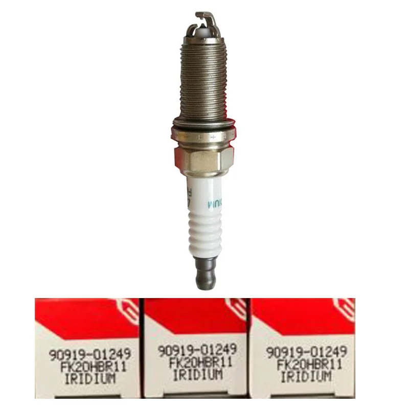 

6 шт. 90919-01249 K20HBR11 двойная иридиевая Свеча зажигания для Lexus LS460 IS250 GS350 Crown Aurion 90919 01249 9091901249 FK20HBR-11