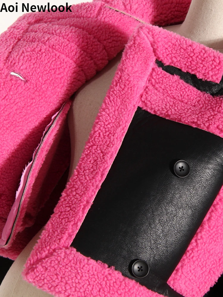 Aoi европейско-американская модная уличная куртка женская осень-зима 2023 новая
