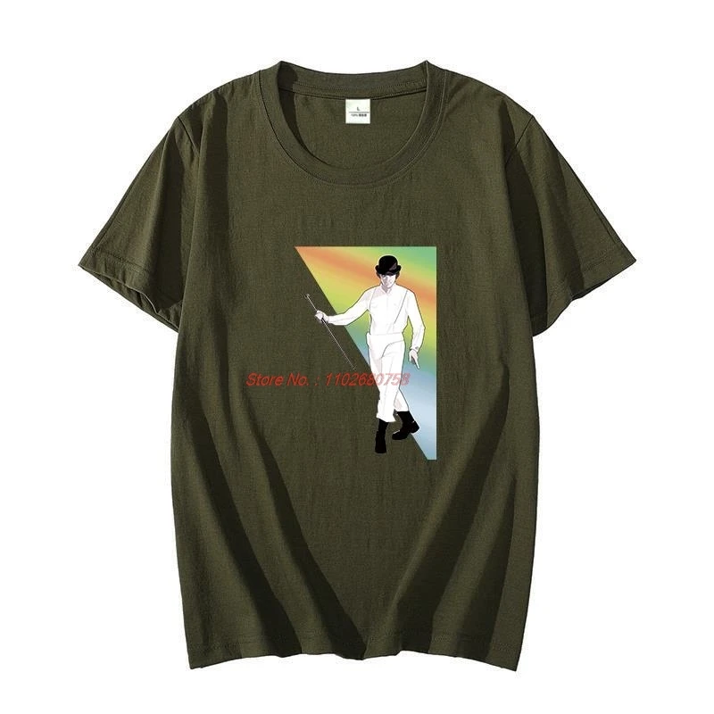 A Clockwork Orange Alex Droogs Ultraviolence Kubrik Korova Milk Uhrwerk Летняя хлопковая футболка с рисунком