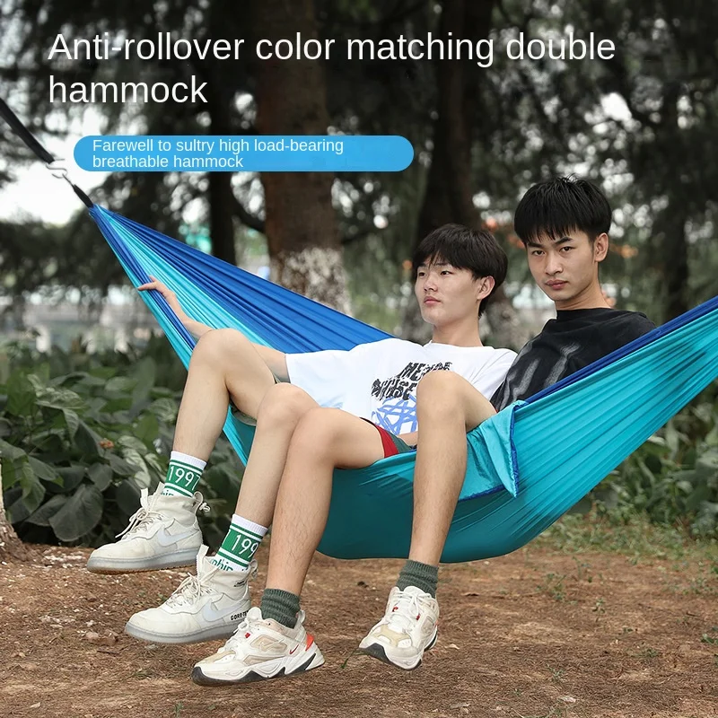

Outdoor Double Hammock Camping Camping Equipment Hammock Camping Equipment Hiking Accessories Mainland China