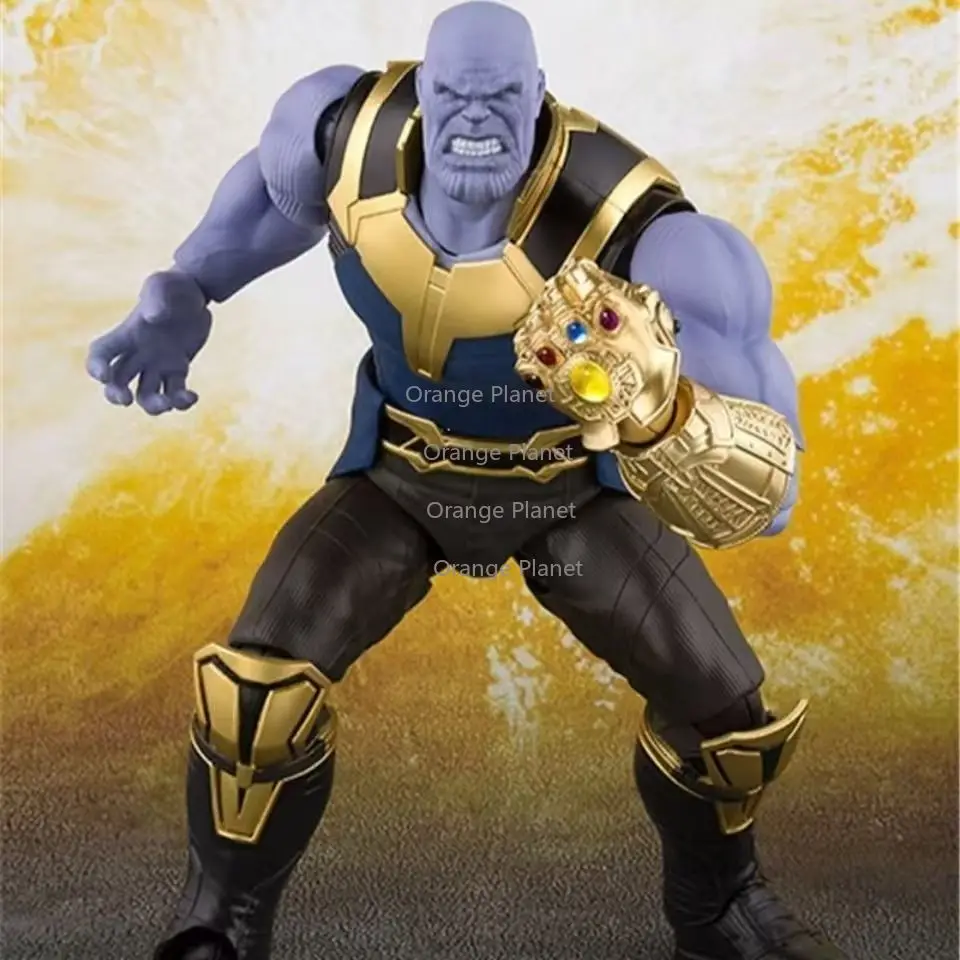 Фото В наличии, абсолютно новая, запечатанная, подвижная фигурка Bandai S.H.Figuarts Танос с Перчаткой Бесконечности, Мстители Marvel №3