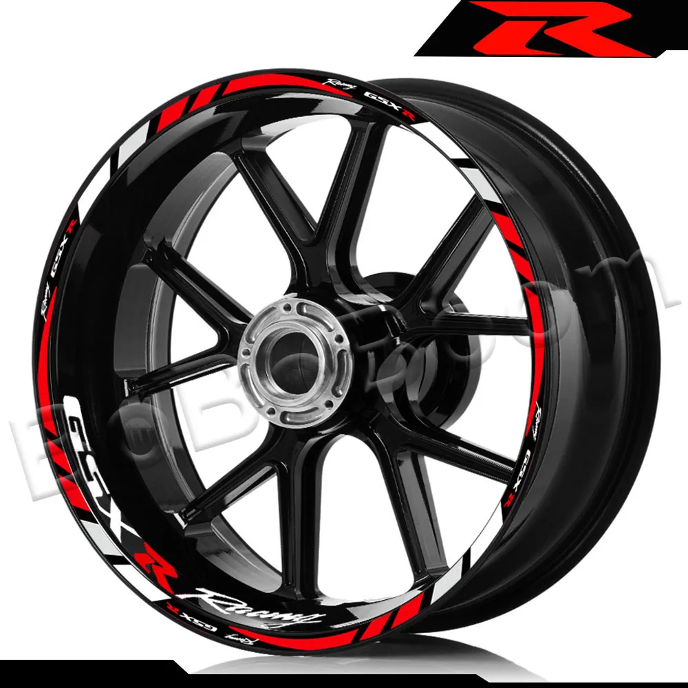 

For SUZUKI GSXR 250 400 600 1000 750 GSXR1000R GSXR600 750 Reflective Motorcycle Stripe Wheel Rim Decal Sticker Accessories