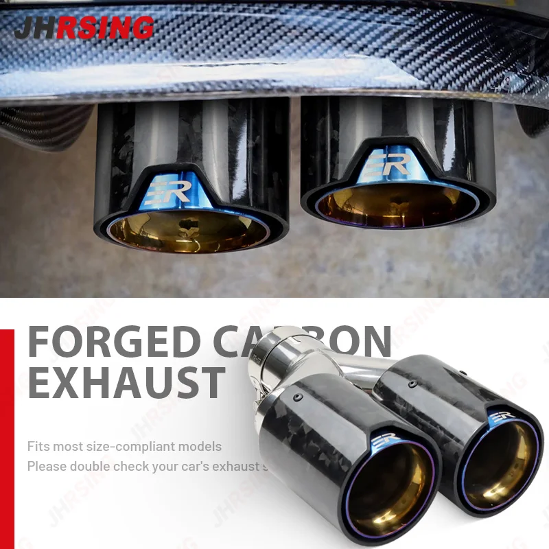 1 шт. выхлопная труба из кованого углеродного волокна автомобильные аксессуары