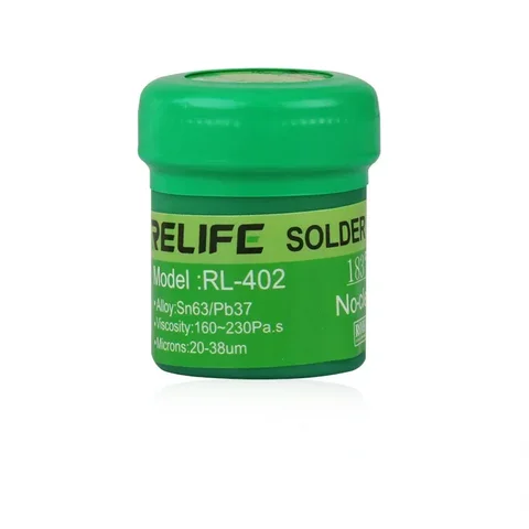 Паяльная паста RELIFE Sn63/Pb67, 20/30/40 г, 183 градусов
