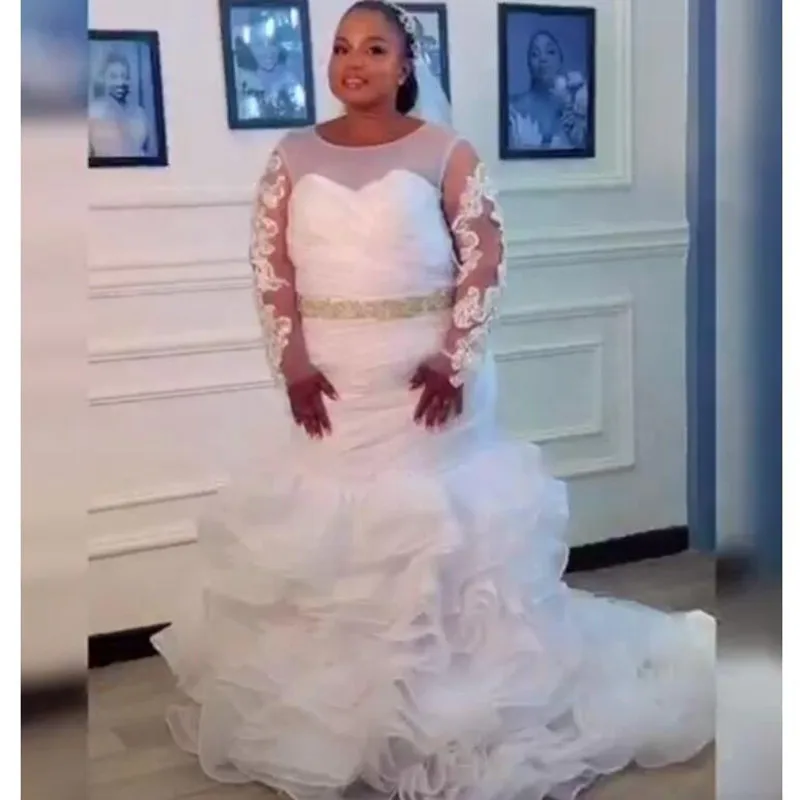 Свадебное платье Well Desigh Sweetheart с поясом из бисера и длинными рукавами куртка Robe De