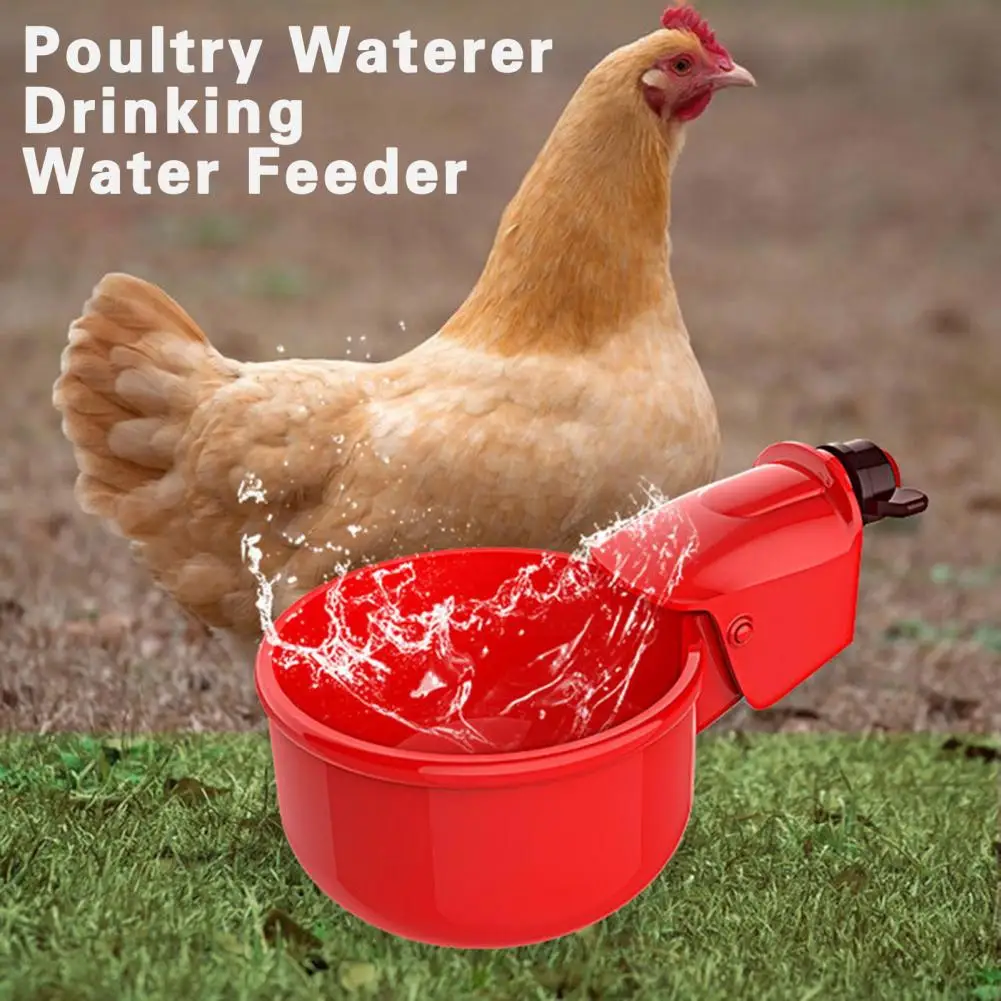 

Useful Simple Installation Plastic Chicken Drinking Cup Automatic Drinker Easy Cleaning Chicken Drinker Poultry Accessories