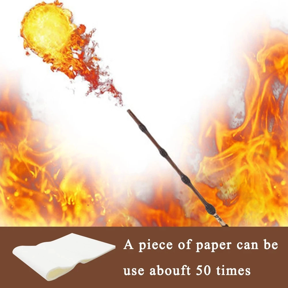 

Огненная мигалка волшебная палочка волшебная бумага светящаяся игрушка для девочки мальчика костюм для вечерние НКИ Хэллоуин косплей аксе...