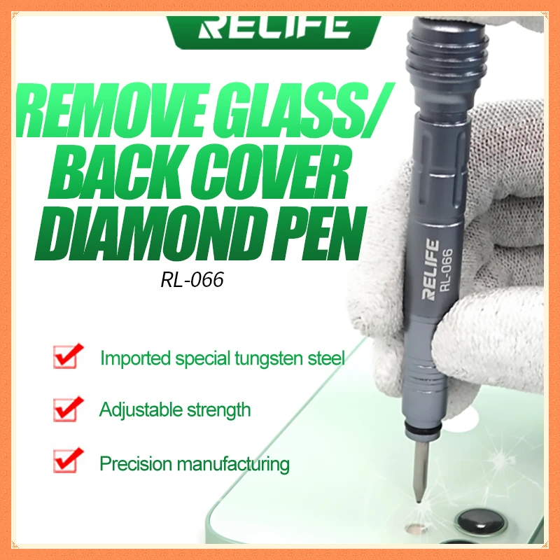 

RELIFE RL-066 Blasting Pen Break Crack Demolishing Pen Back Cover Camera Glass Lens For iPhone 11 12 pro Repair Blasting Tools
