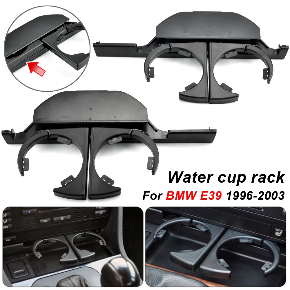 

Car Front Left/Right Retractable Drinks Holder Dash Mounted Console Cup Holder For BMW E39 525i Car Accessories