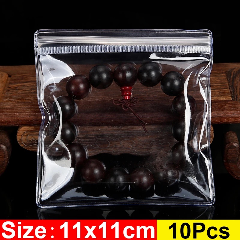 

Прозрачные пакеты для хранения украшений из ПВХ, набор из 10 штук