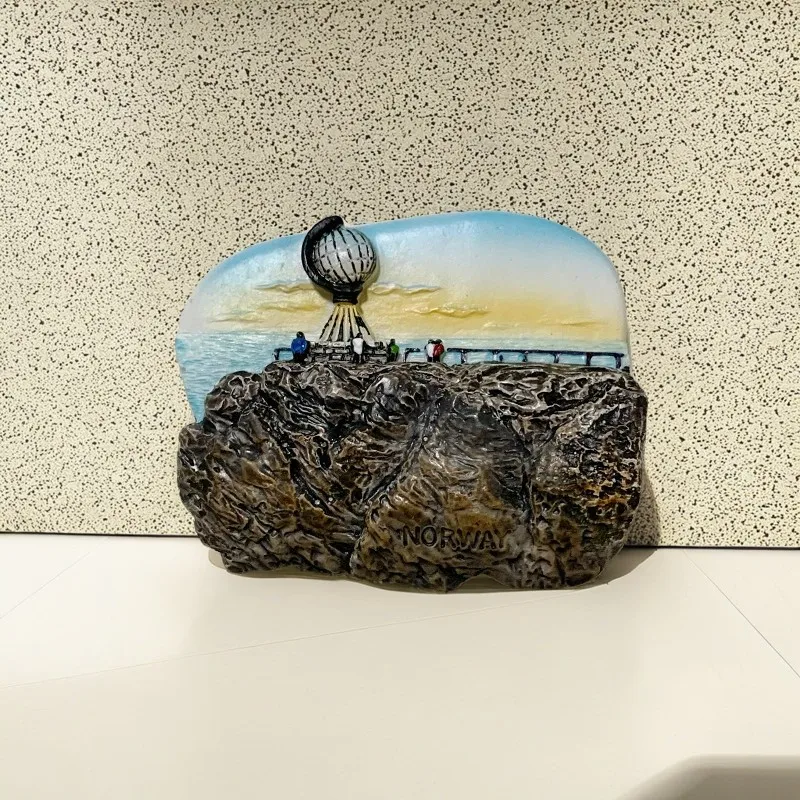 Скандинавский норвежский Северный точечный магнит на холодильник 3D окрашенная