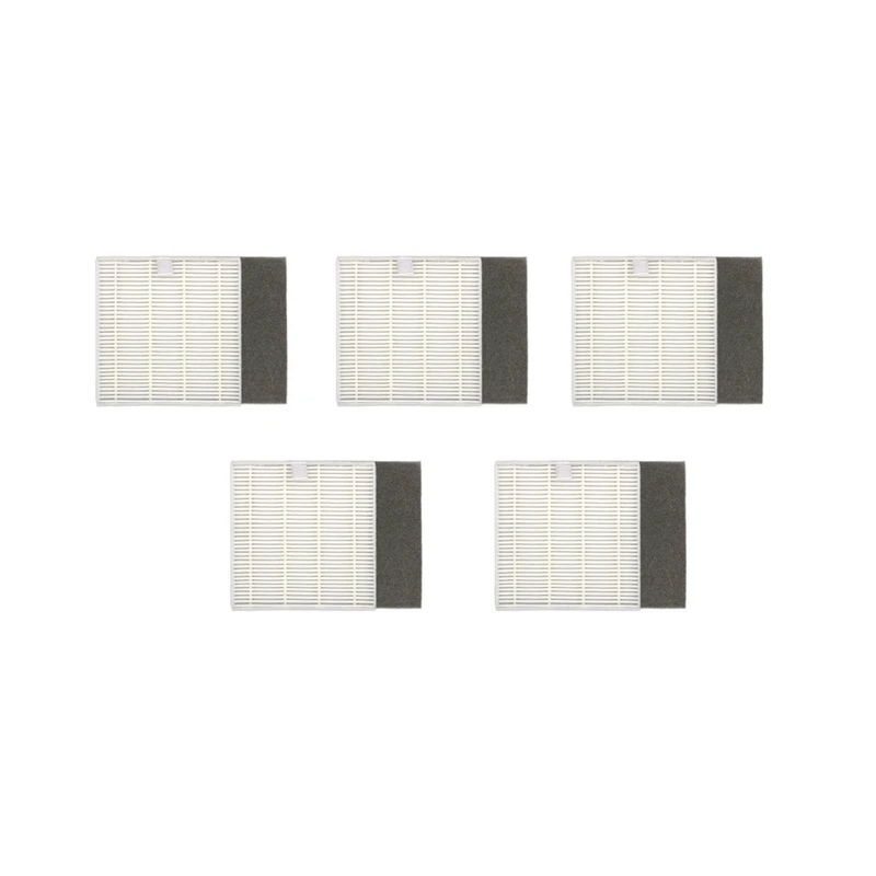 

5Pc Hepa Filter Screen Replacement Accessories For Ilife V8S X750 X785 V80 Robot Sweeper (White+Black)