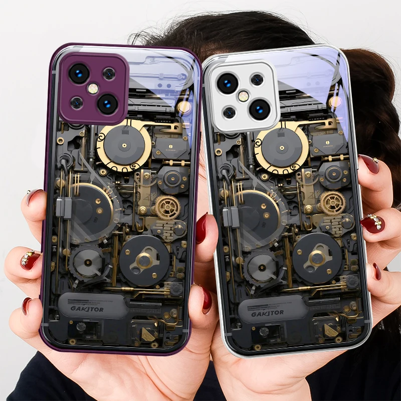 Металлическая Шестерня золотисто-серого цвета для Find X5 X3 Lite Reno 6 4Z 5G OPPO A72 79 73 58 A54S