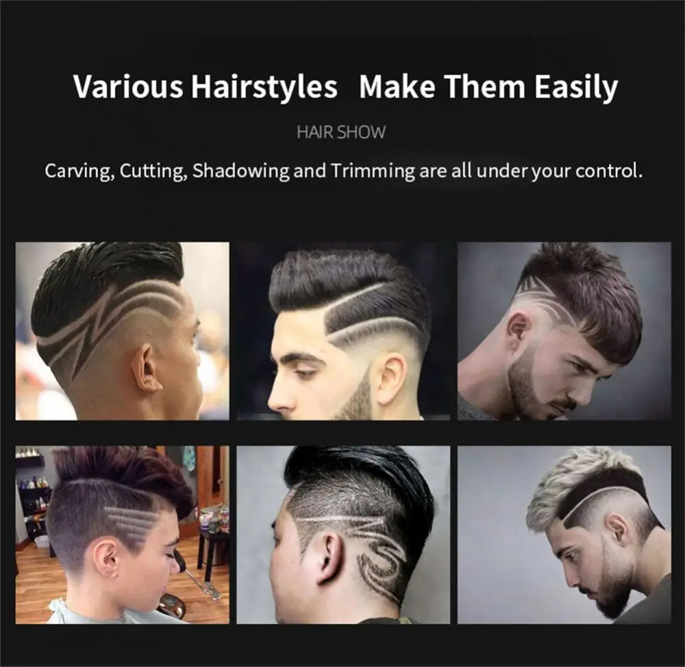 

Electric Hair Clipper USB Rechargeable Shaver T9 Professional Hair Cutting Machine Cordless Clipper Barber Hair Style For Man