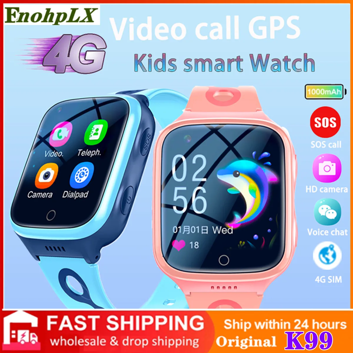 

Детские Смарт-часы с камерой, GPS, Wi-Fi, GPS