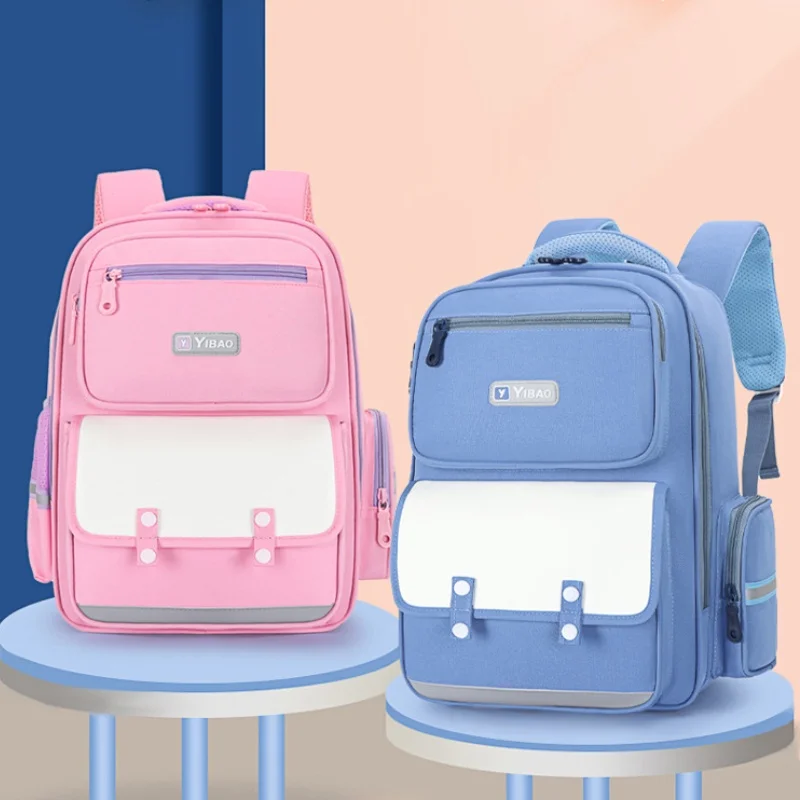 Grade 1-3-6 British Style Primary Girls Cute Simple Backpacks New Children Students High-capacity Fashion School Bags for Boys