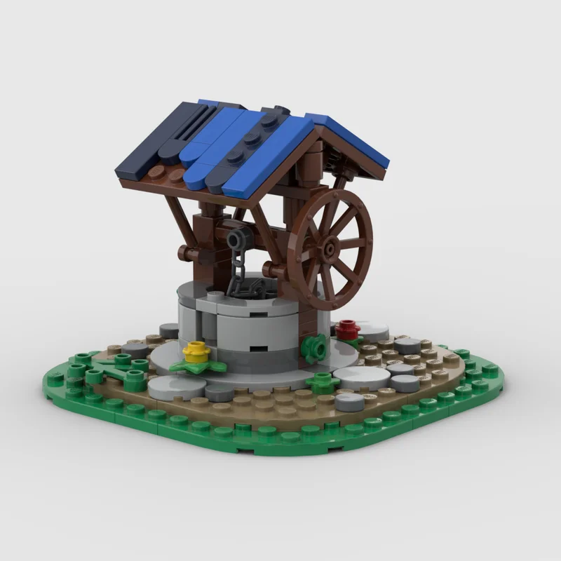 Строительная модель MOC средневековая деревня маленькая скважина сделай сам