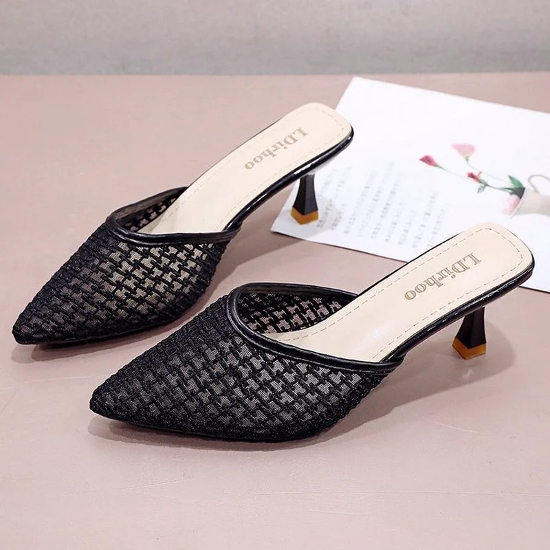 

Sandals and Slippers Summer New Sandals and Slippers European and American Stiletto High Heels Fashion Women's High Heel Sandals