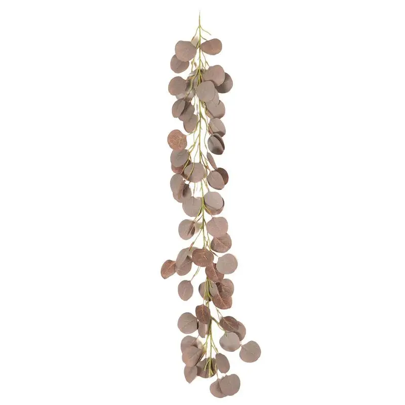 

Faux Eucalyptus Garland Plant 6.56Feet/110Pcs Artificial Eucalyptus Leaf Garland Greenery Garland Fake Vine For Wedding Backdrop