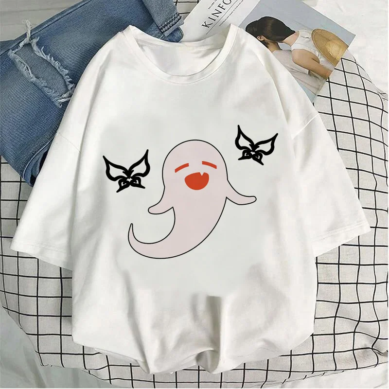 

Футболка Ху Тао, мужская повседневная футболка в эстетическом стиле, забавная уличная одежда 2022, футболка, уличная одежда