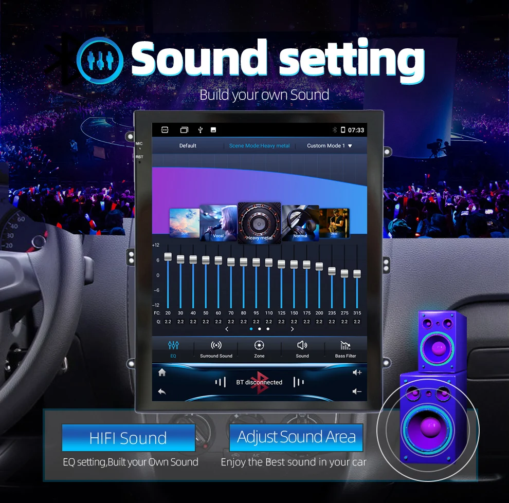 Tesla Style 9.7 inch Vetical Screen Android Car Radio Multimedia Navigation Stereo Universal Autoradio Bluetooth GPS - купить по